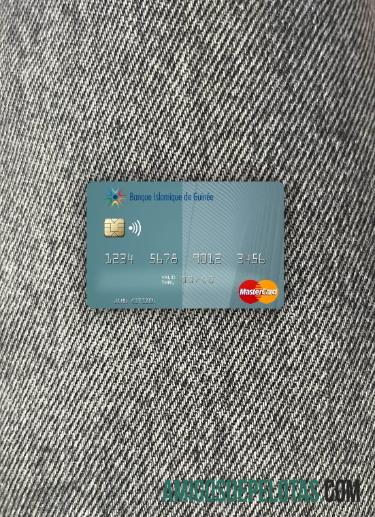 Guiné Banco Islâmico da Guiné Mastercard Photolook Front modelo